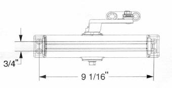 Sketch of LCN Door Closer Hardware