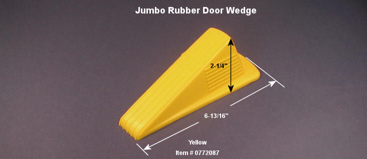 Large Rubber Doorstop Wedge