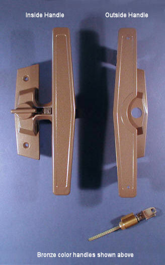 Bronze Truth Patio Door Handles