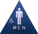 Title 24 Men's / Handicap Restroom Sign