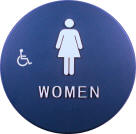 Title 24 Women's / Handicap Restroom Sign