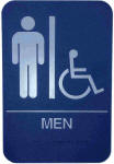 Men's / Handicapped Restroom Sign