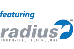 featuring radius touch-free technology